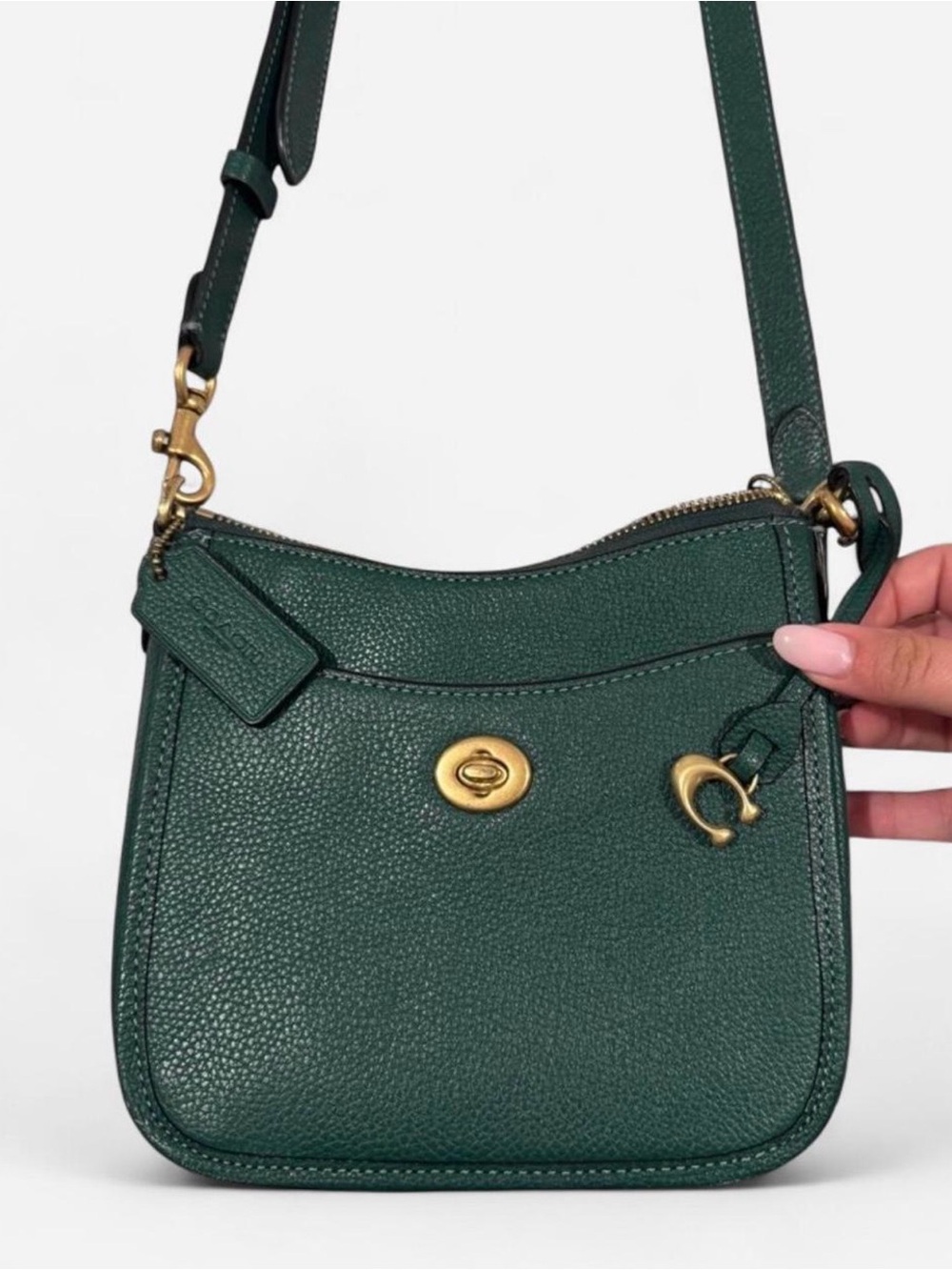Coach Chaise Leather Crossbody, Green